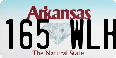 AR license plate 165WLH