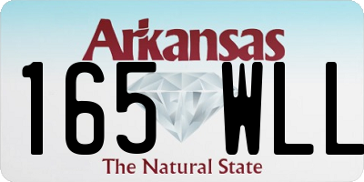 AR license plate 165WLL