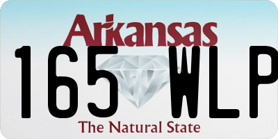 AR license plate 165WLP
