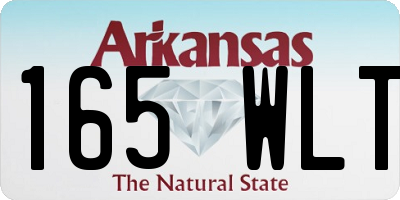 AR license plate 165WLT