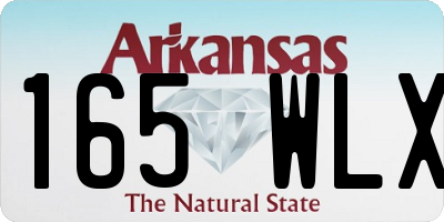 AR license plate 165WLX