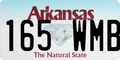 AR license plate 165WMB