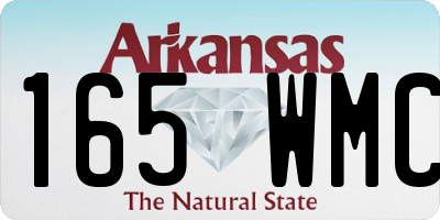 AR license plate 165WMC