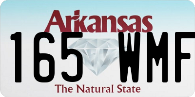 AR license plate 165WMF