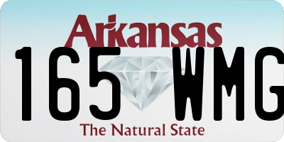 AR license plate 165WMG