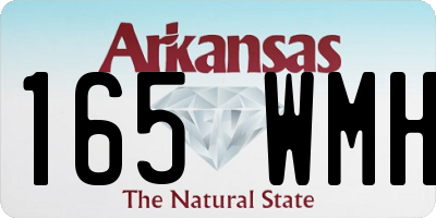 AR license plate 165WMH