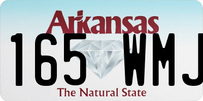 AR license plate 165WMJ