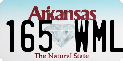AR license plate 165WML