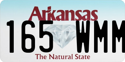 AR license plate 165WMM