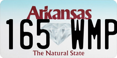 AR license plate 165WMP