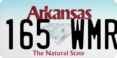 AR license plate 165WMR