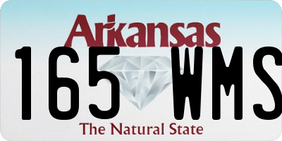 AR license plate 165WMS
