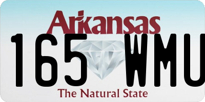 AR license plate 165WMU