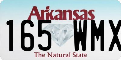 AR license plate 165WMX