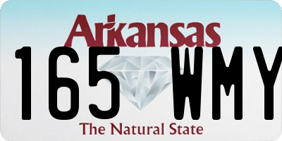 AR license plate 165WMY