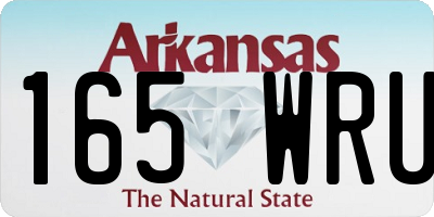 AR license plate 165WRU
