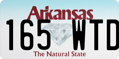 AR license plate 165WTD