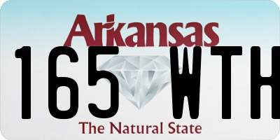 AR license plate 165WTH