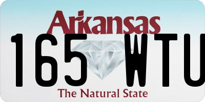 AR license plate 165WTU