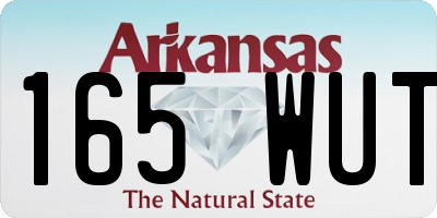 AR license plate 165WUT
