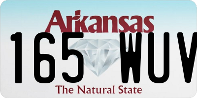 AR license plate 165WUV