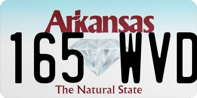 AR license plate 165WVD