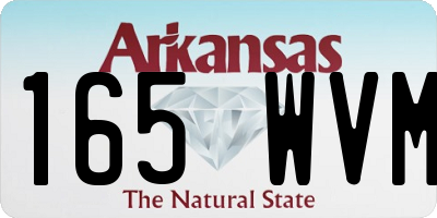 AR license plate 165WVM