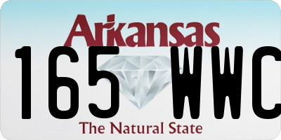 AR license plate 165WWC