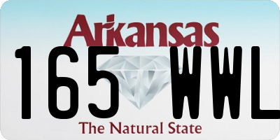 AR license plate 165WWL