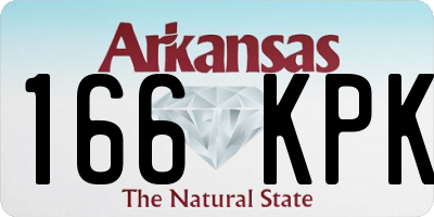 AR license plate 166KPK