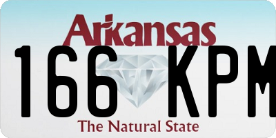 AR license plate 166KPM