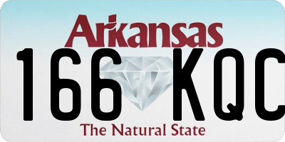 AR license plate 166KQC