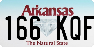 AR license plate 166KQF
