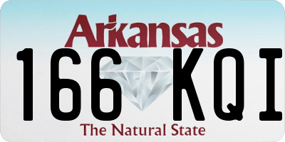 AR license plate 166KQI