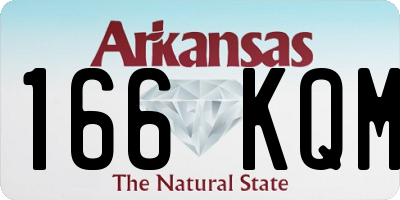 AR license plate 166KQM