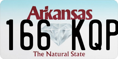 AR license plate 166KQP