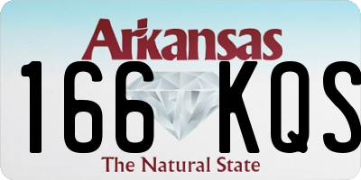AR license plate 166KQS