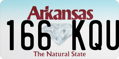 AR license plate 166KQU