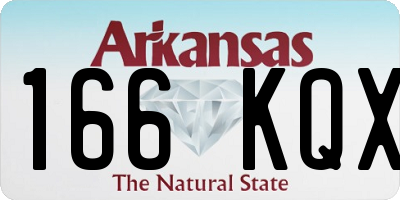 AR license plate 166KQX