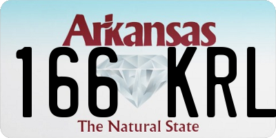 AR license plate 166KRL