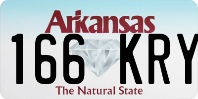 AR license plate 166KRY