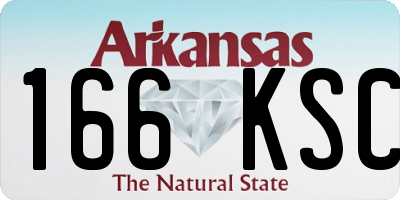 AR license plate 166KSC