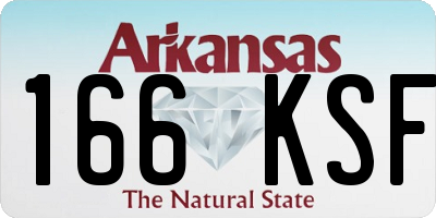 AR license plate 166KSF