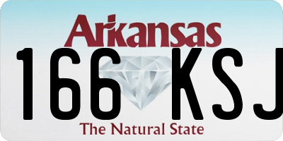 AR license plate 166KSJ