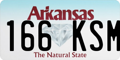 AR license plate 166KSM