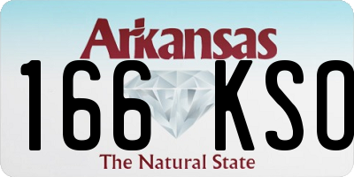 AR license plate 166KSO