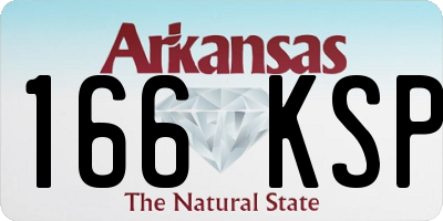 AR license plate 166KSP