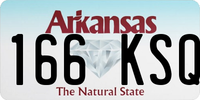 AR license plate 166KSQ