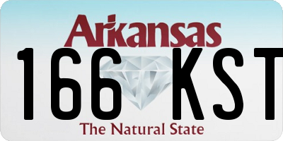 AR license plate 166KST
