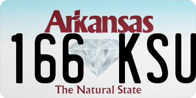 AR license plate 166KSU